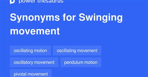 synonyms for swinging